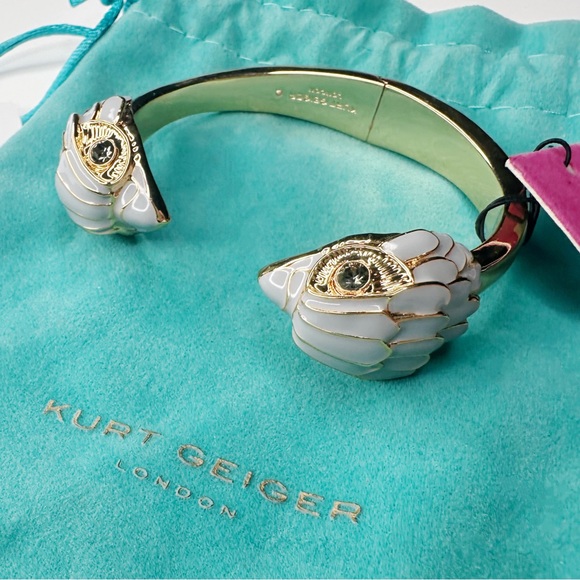 Kurt Geiger Gold and Lavender Cuff Bracelet - Picture 2 of 4